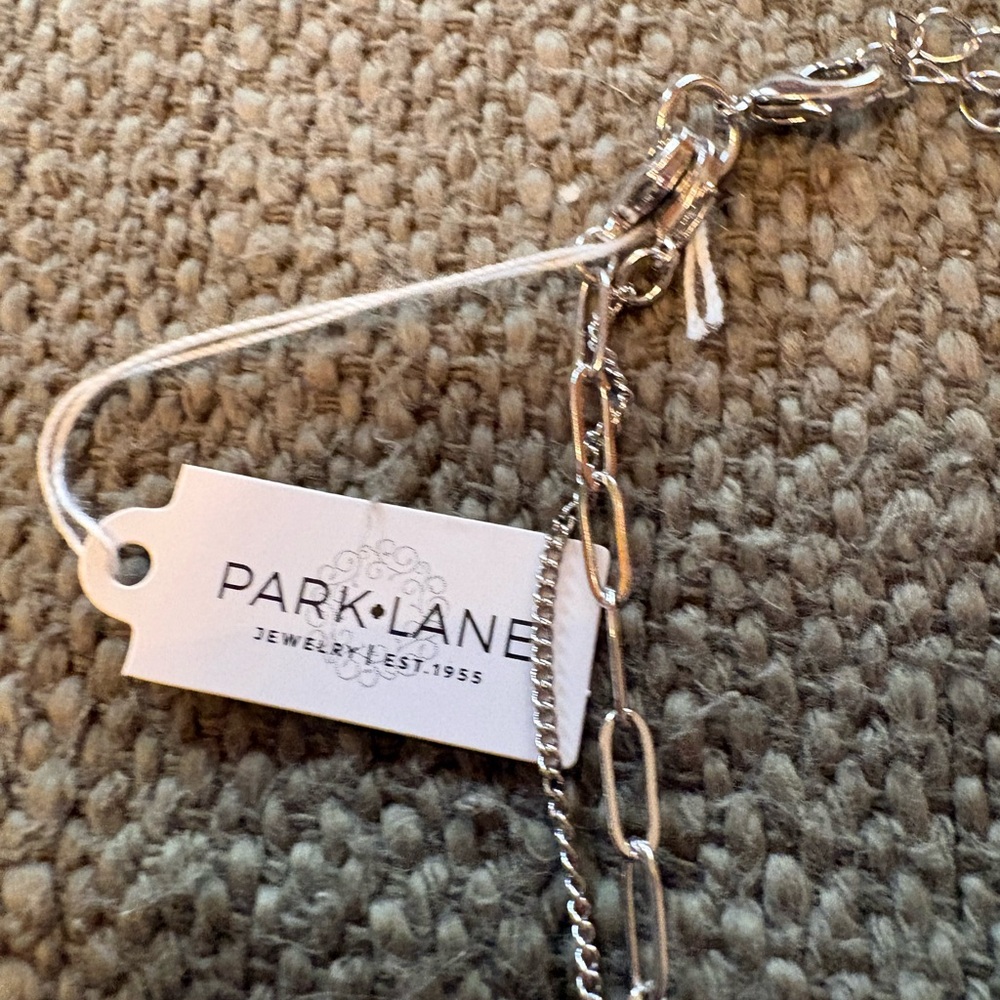 Park Lane Silver Layered Necklace with Pendant - Picture 3 of 8